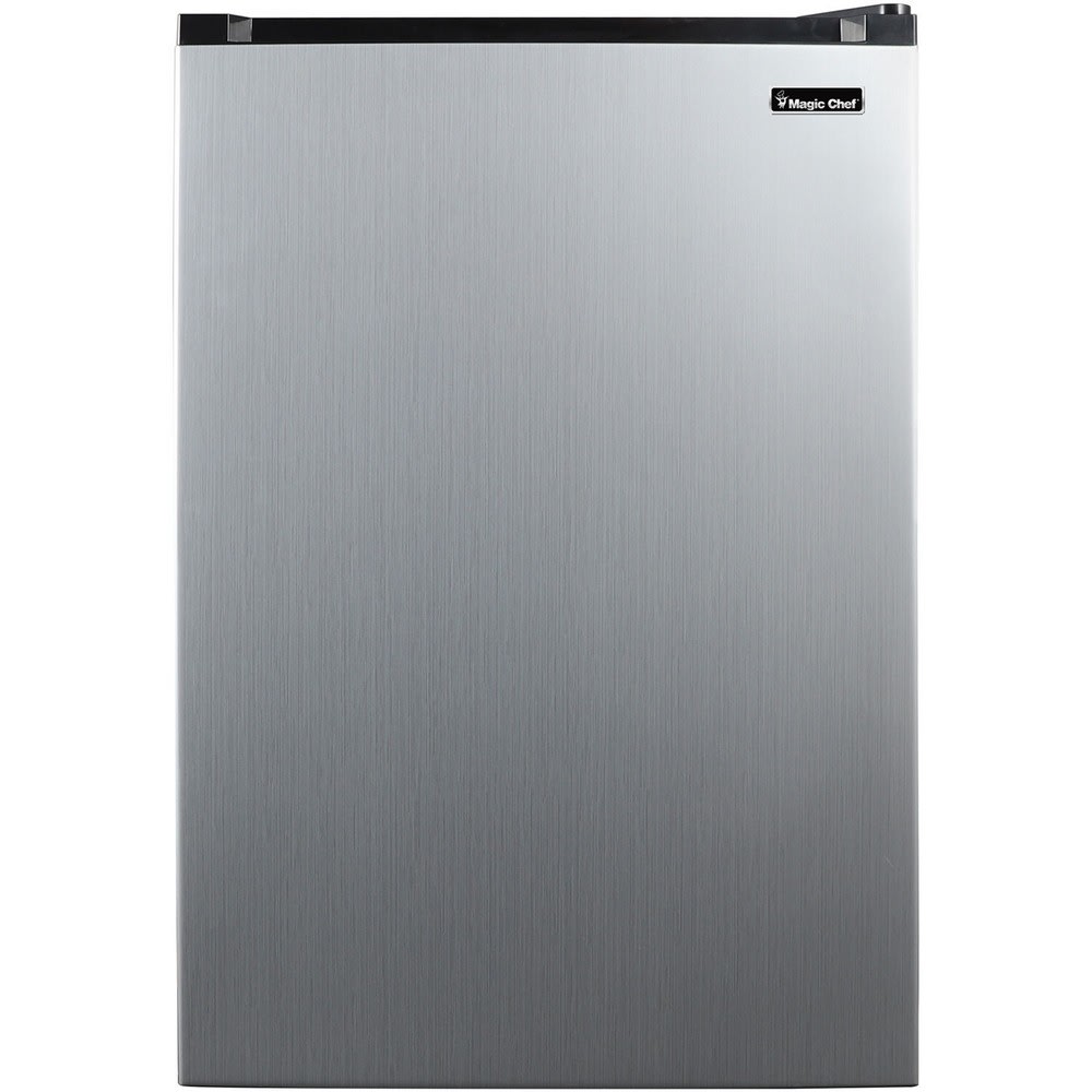 GuestSupply US | Magic Chef Mini Fridge, 4.4 Cu Ft, Stainless Steel